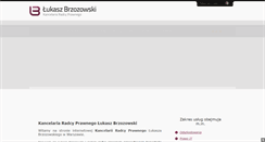 Desktop Screenshot of lblegal.pl